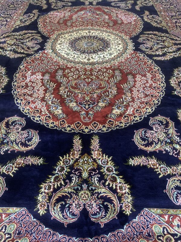 Silk Rugger Hand knotted Large Silk on Silk SRUGL1 - The Rug Gallery - Tasmania